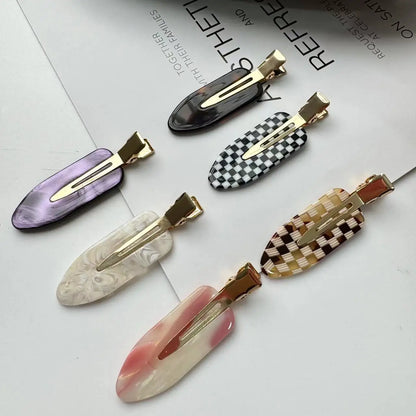 Traceless Hairclips for Girls and Women Acetate Hair  Clip Make up Hair tools Hair Accessories