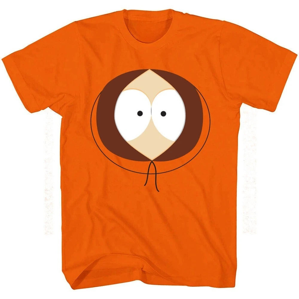 South Park Kenny Big Face T-Shirt Black Humor Cartoon Enthusiast Men Women Universal Fashion Casual Crewneck T-shirt Cute Tee