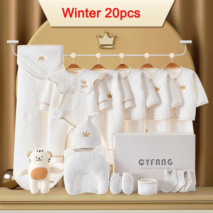Newborn Baby Clothing 15/17/18/20 Pieces/0-3Months 100%Cotton Kids Clothes Suit Unisex Infant Boys Girls Clothing Set