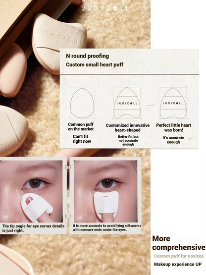 Judydoll Air Cushion Concealer 2-in-1 Portable Longlasting Coverage Multi-Use Hydrating Brightening For All Skin With Puff 8g