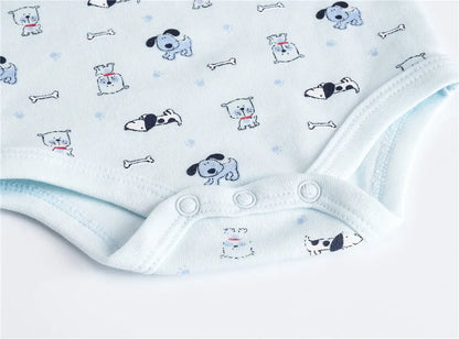 New Born Baby Boy Clothes Set 3 Pcs 0-3M Spring Cotton Boys Bodysuit Long Sleeve O-Neck Infant Clothing Jumpsuit