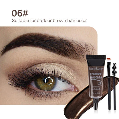 Dyeing Eye Brow Tattoo Tint Peel Off Eyebrow Eyeliner Freckles Dye Cream Waterproof Eyebrow Enhancer Gel Make Up Cosmetic Tool