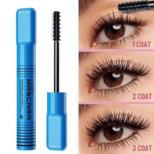 5D Waterproof Mascara Lengthening Eyelashes Women's Make-up Waterproof Mascara Black Silk Fibre Mascara Korean Cosmetics New