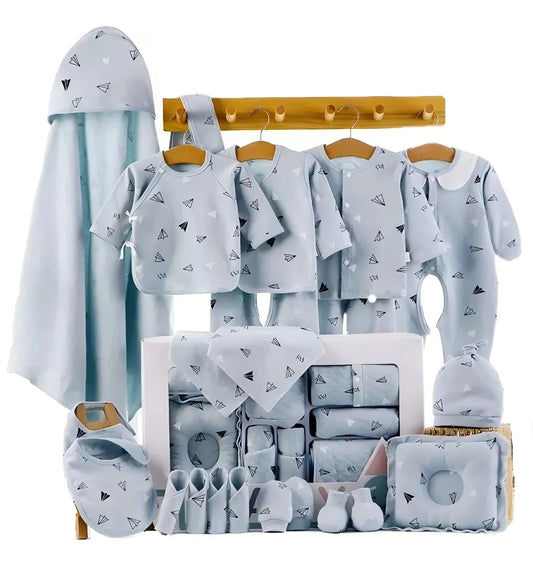 18 Pieces Newborn Clothes Baby Gift Pure Cotton Baby Set 0-6 Months Autumn And Winter Kids Clothes Suit Unisex Without Box