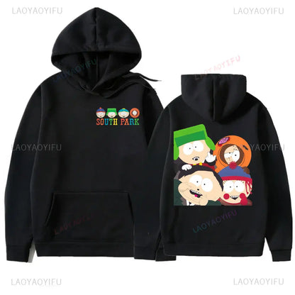 THE SOUTH FACE Hoodie Cute Anime Straight Uttta Cycling Stan Kyle Eric Cartman Kenny Printed Tops Streetwear S-South Park Hoody