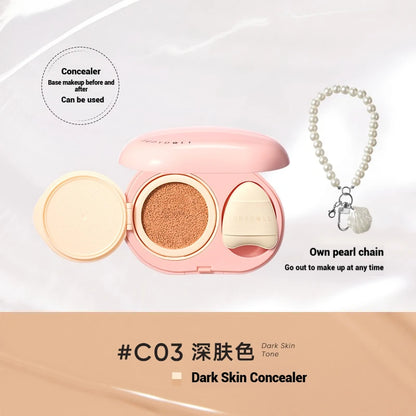 Judydoll Air Cushion Concealer 2-in-1 Portable Longlasting Coverage Multi-Use Hydrating Brightening For All Skin With Puff 8g