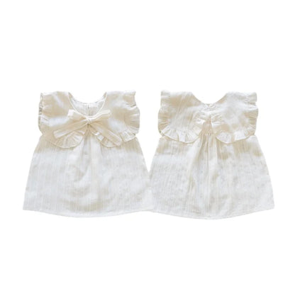 Kids Clothes Girls 2025 New Toddler Baby Girls Cotton Cute Flower Shirt and Lace Bow Shorts Outfit Set Kids Boutique Clothes