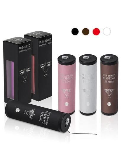 Microblading Mapping Pre-ink String 20M Eyebrow Make Up Dyeing Thread Semi Premanent Positioning Line Mesauring Tools OEM Supply