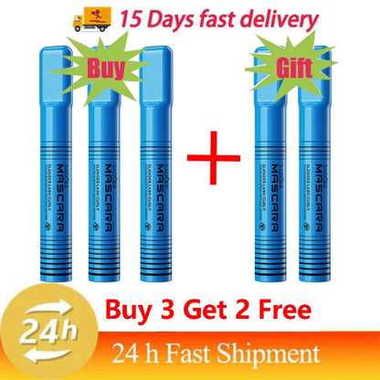 5D Waterproof Mascara Lengthening Eyelashes Women's Make-up Waterproof Mascara Black Silk Fibre Mascara Korean Cosmetics New