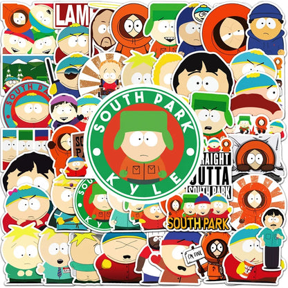 50pcs Parks In The South Stickers for Kids Cartoon Decals Toys DIY Laptop Skateboard Car Waterproof Cute Sticker Gifts