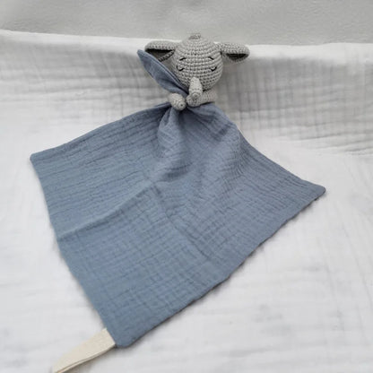 Baby Soother Appease Towel Bib Animal Horse Lion Sleeping Doll Infants Soft Comfort Bib with Noice Security Blanket Nursing Acce