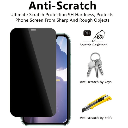 1pc Privacy Screen Protector for iPhone 17/17 Air/17 Pro/17 Pro Max/16 Pro Max/15 Pro Max/14 Pro Max/13/12/11Pro Max Anti-Spy Tempered Glass for iPhone 7 8 se2 X XS XR xsmax 7P/8P