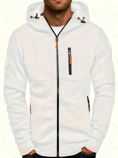 New Oversized Men'S Autumn And Winter Sports Fitness Jackets, Casual Hooded Cardigans.